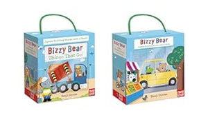 Bizzy Bear Books + Blocks Set