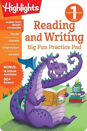 1St Grade Reading Writing Practice Pad