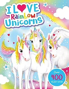 I Love Rainbow Unicorns Act Book