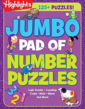 Jumbo Pad Of Number Puzzles