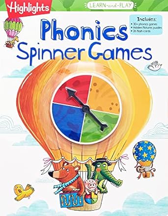 Learn & Play Phonics Spinner Games