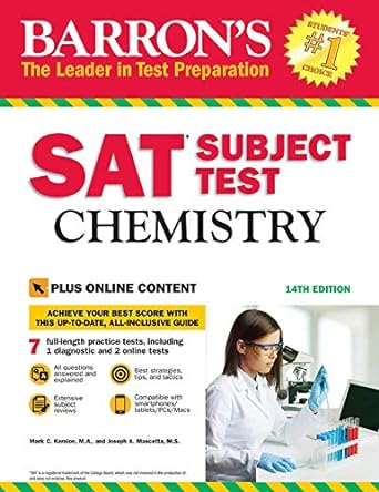 Barron'S Sat Test Chemistry 14E