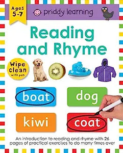 Wipe Clean Workbooks Reading & Rhyme