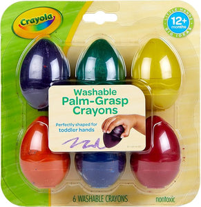Crayon Egg Washable 6Ct