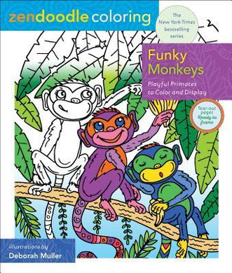 Zendoodle Coloring: Funky Monkeys /T - BookMarket