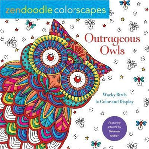 Zendoodle Colorscapes: Outrageous Owls : Wacky Birds to Color and Display